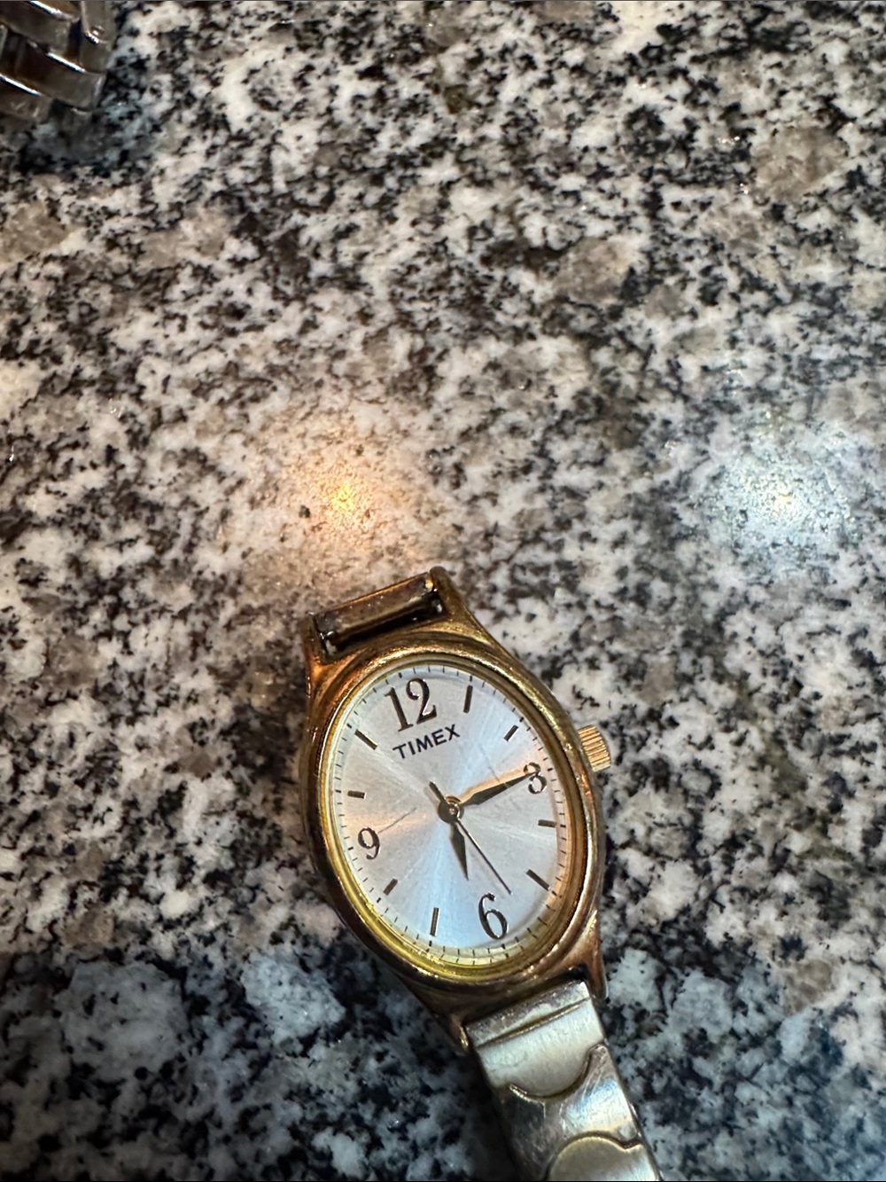 Timex Men’s Gold Tone Watch with White Dial